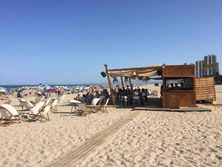 New Stylish Beach Front Apartment Cullera Eksteriør billede